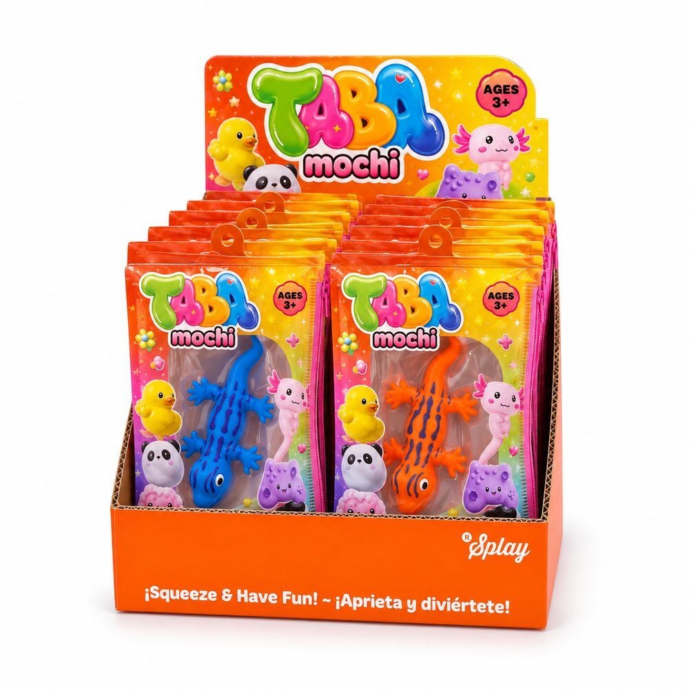 Taba Mochi Lizard Anti-Stress Toy 14cm Assorted