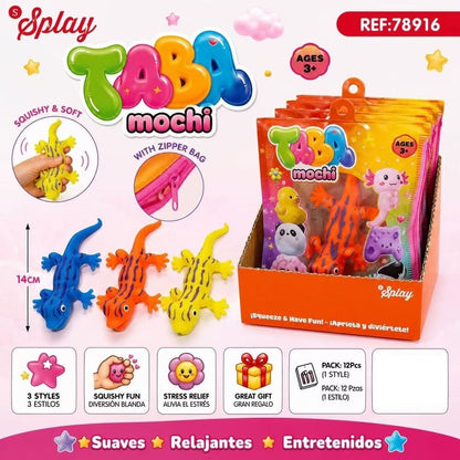 Taba Mochi Lizard Anti-Stress Toy 14cm Assorted
