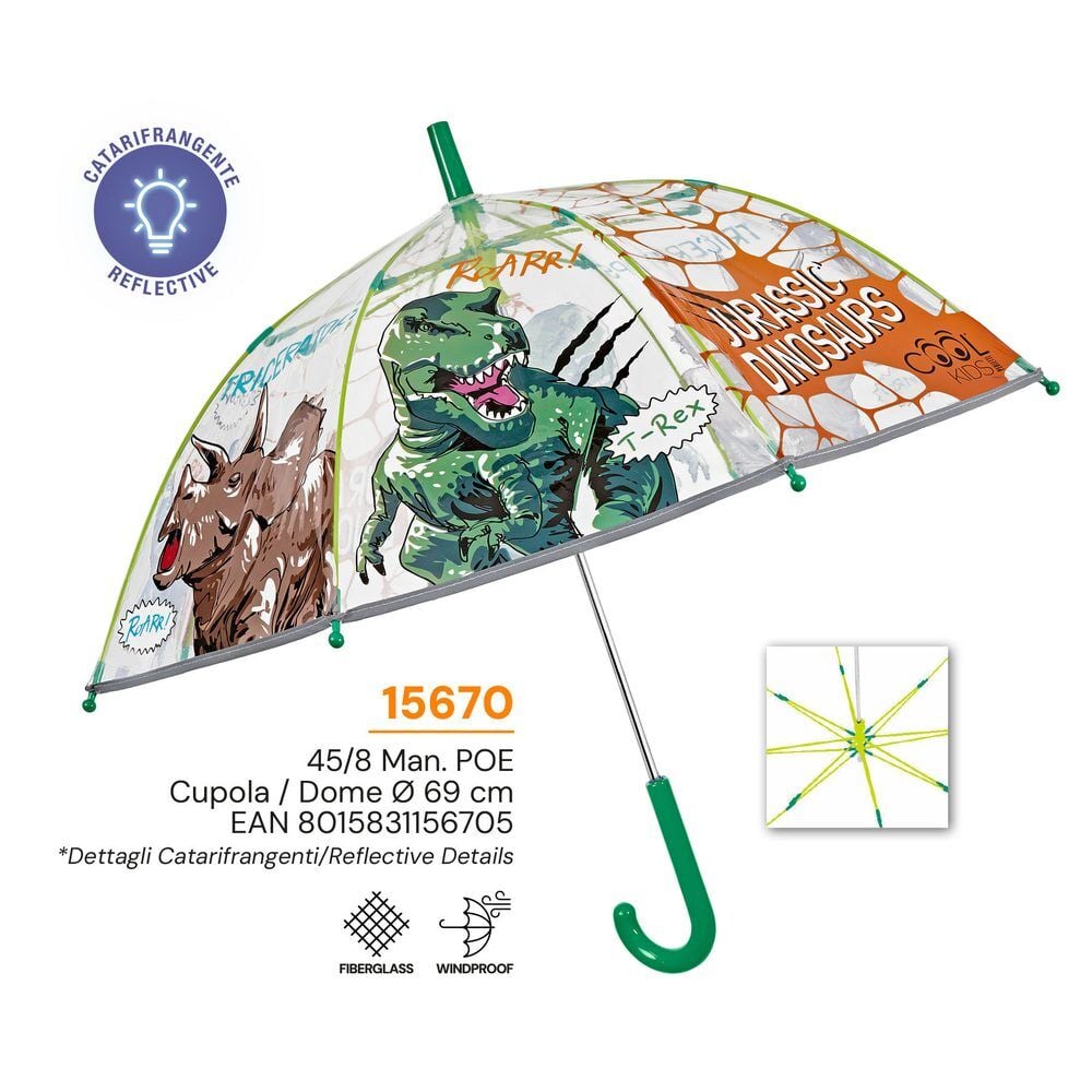 Parapluie manuel dinosaure 45 cm