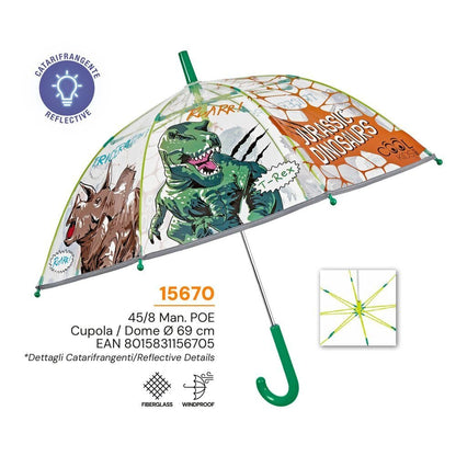 Parapluie manuel dinosaure 45 cm