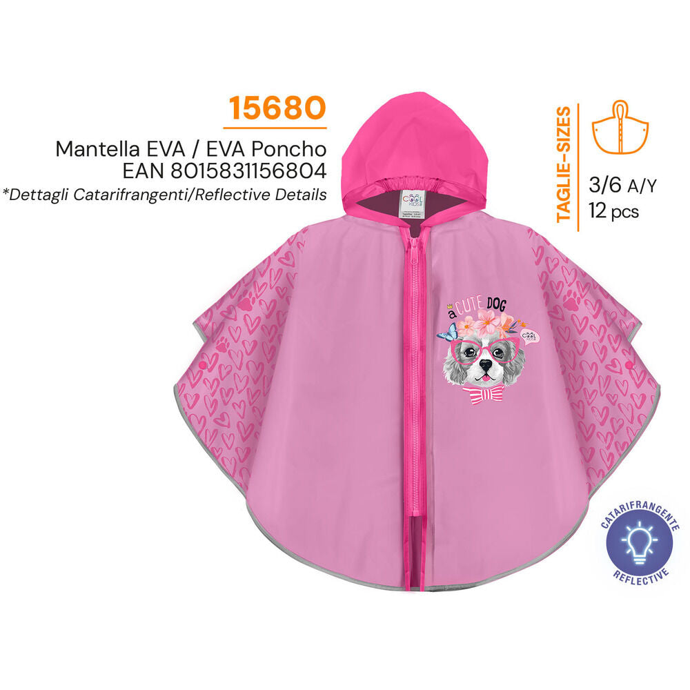 Animal-themed zip-up raincoat