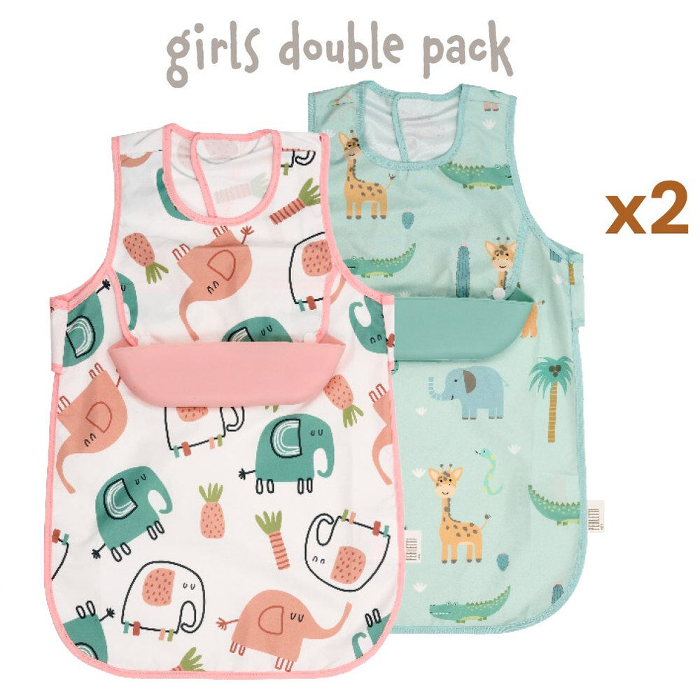 Set of 2 Waterproof Aprons with Pockets