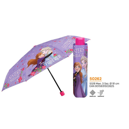Paraguas plegable manual Disney Frozen de 50 cm
