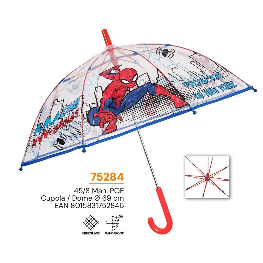 Paraguas manual Spiderman Marvel de 45 cm