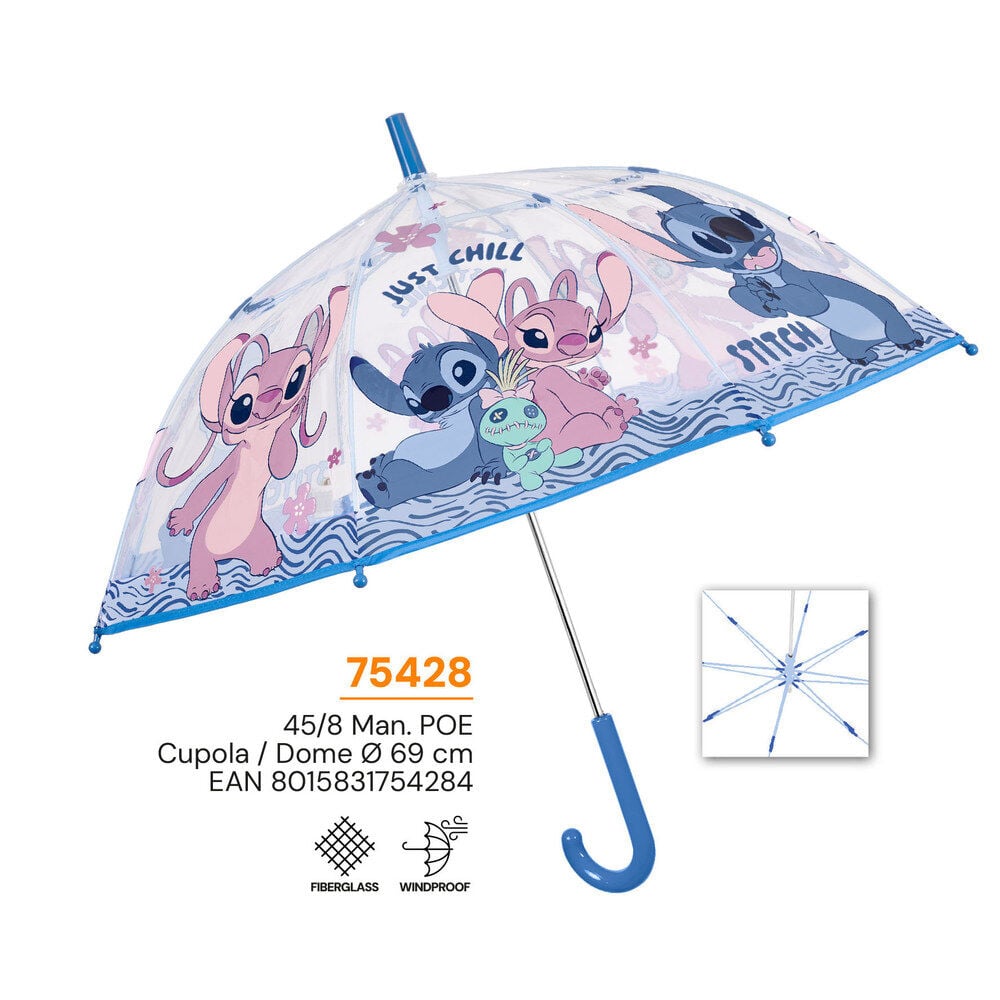 Stitch Disney manual umbrella 45cm