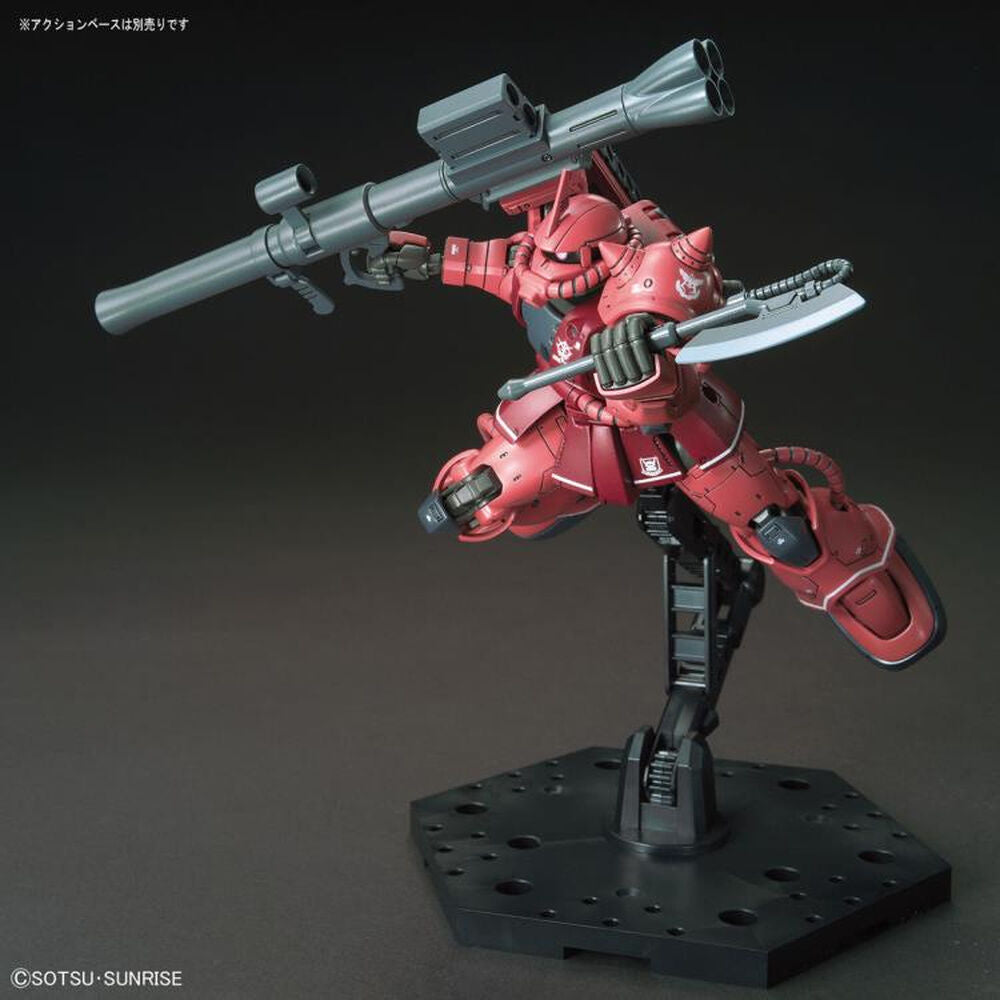 Model kit HG 1144 MS-06S Zaku II Char Aznable Red Comet Ver Gundam The Origin