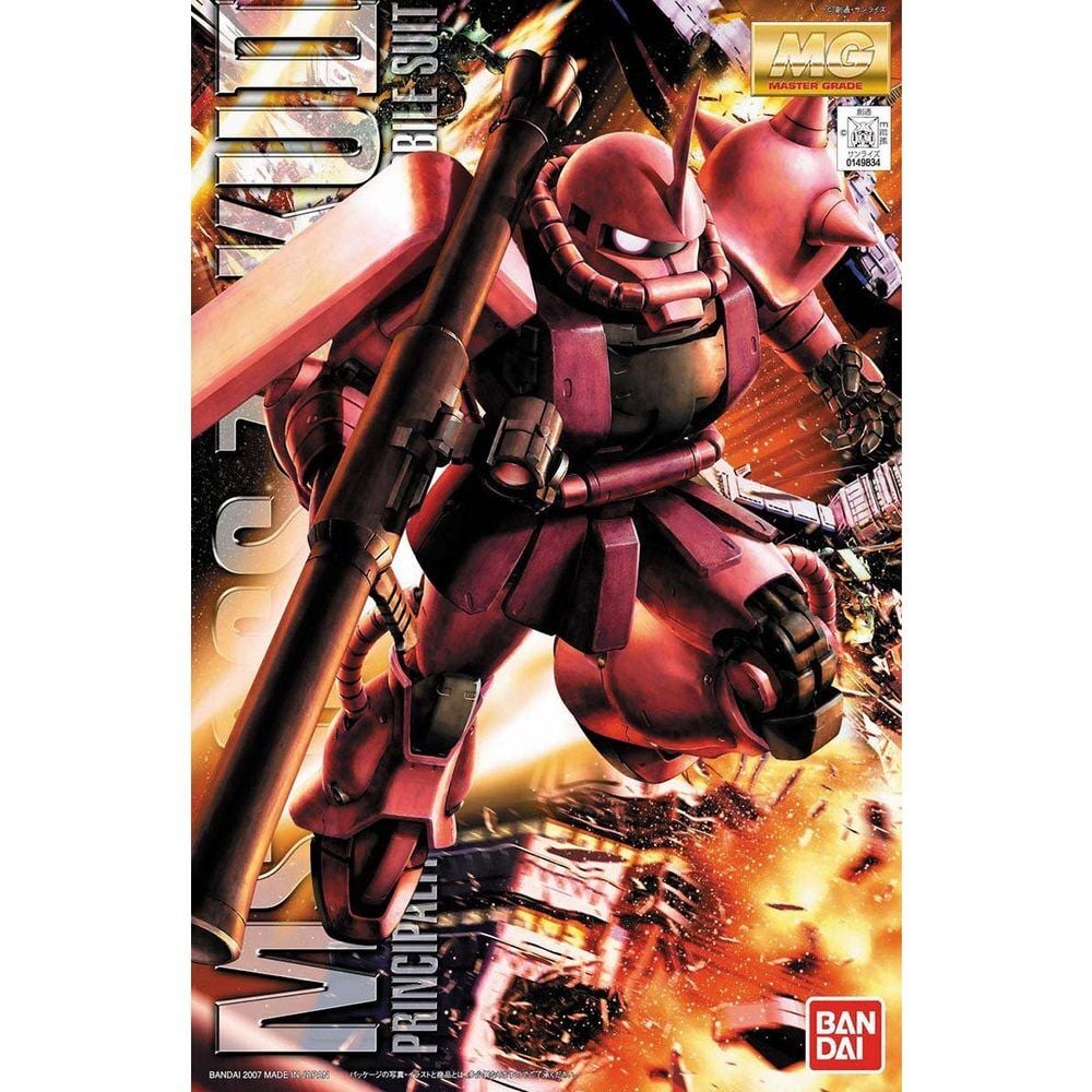 MG 1100 MS-06S Zaku II Char Aznable Custom Ver 20 Mobile Suit Gundam Model Kit