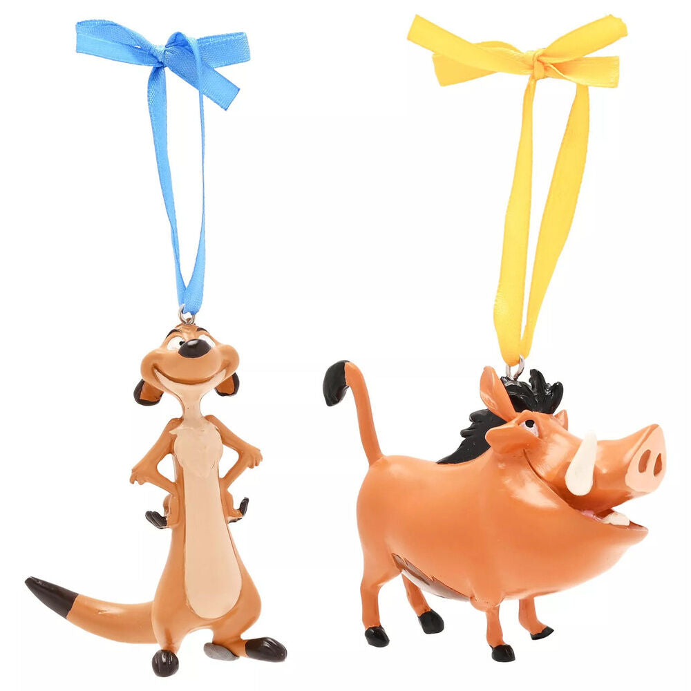 Set of 2 Disney Lion King Christmas Ornaments