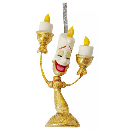 Set of 4 Disney Beauty and the Beast Christmas Ornaments