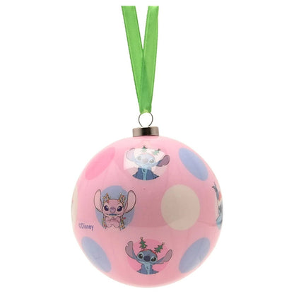 Set of 4 Disney Stitch Christmas Balls