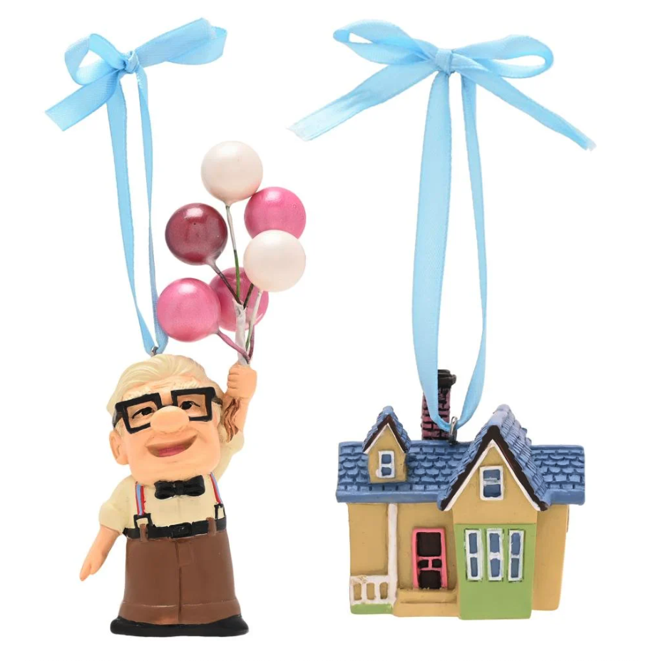 Set of 2 Disney Pixar Up Christmas Ornaments