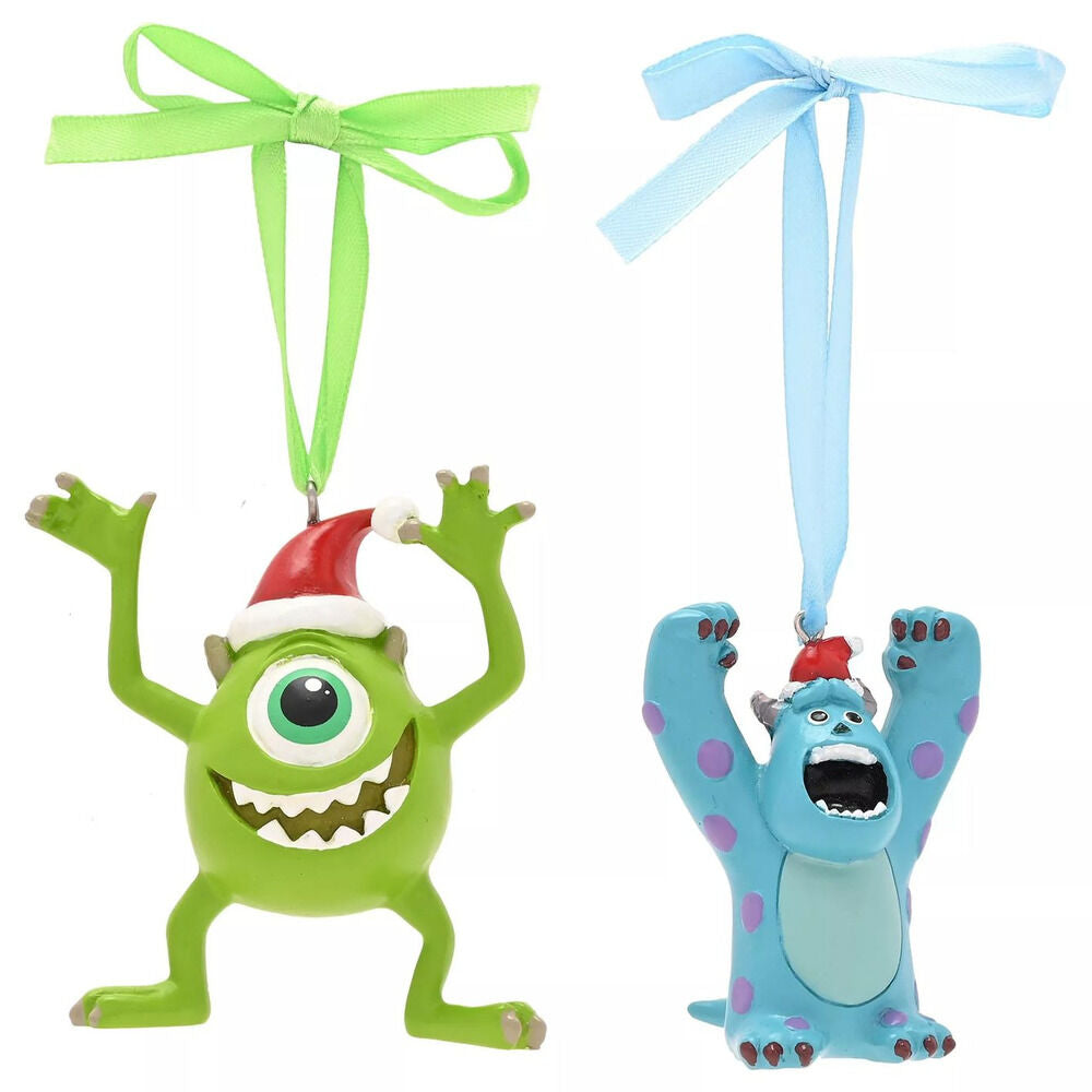 Set of 2 Disney Pixar Monsters Inc Christmas Ornaments