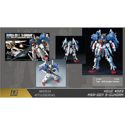 HGUC 1144 MSA-0011 S Gundam Mobile Suit Gundam Sentinel Model kit