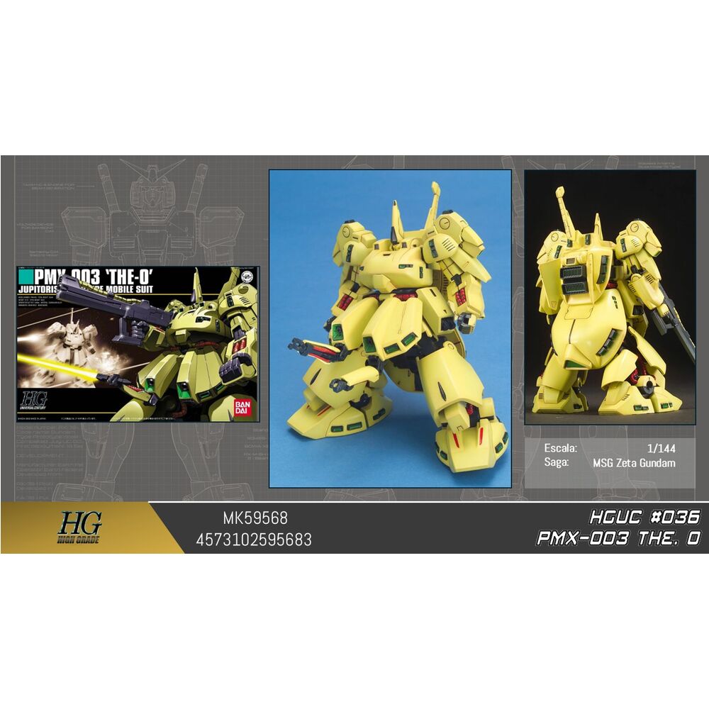 HGUC 1144 PMX-003 The-O Mobile Suit Zeta Gundam Model kit