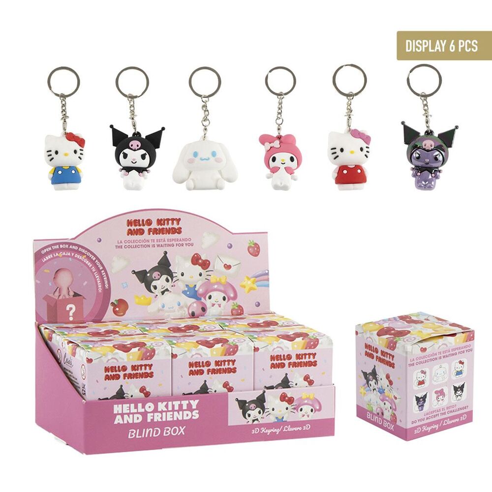 Portachiavi a sorpresa di Hello Kitty e amici (assortiti)