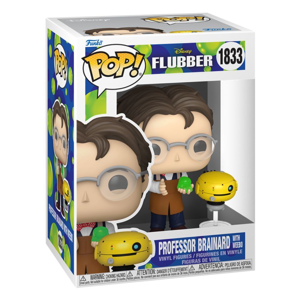 POP figure Disney Flubber Professor Brainard with Weebo