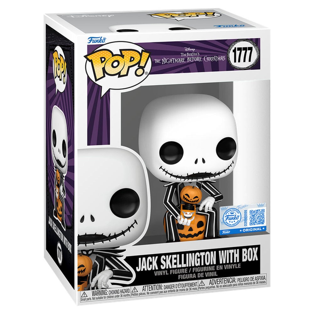 Disney POP! Nightmare Before Christmas Jack Skellington Figure with Box Exclusive