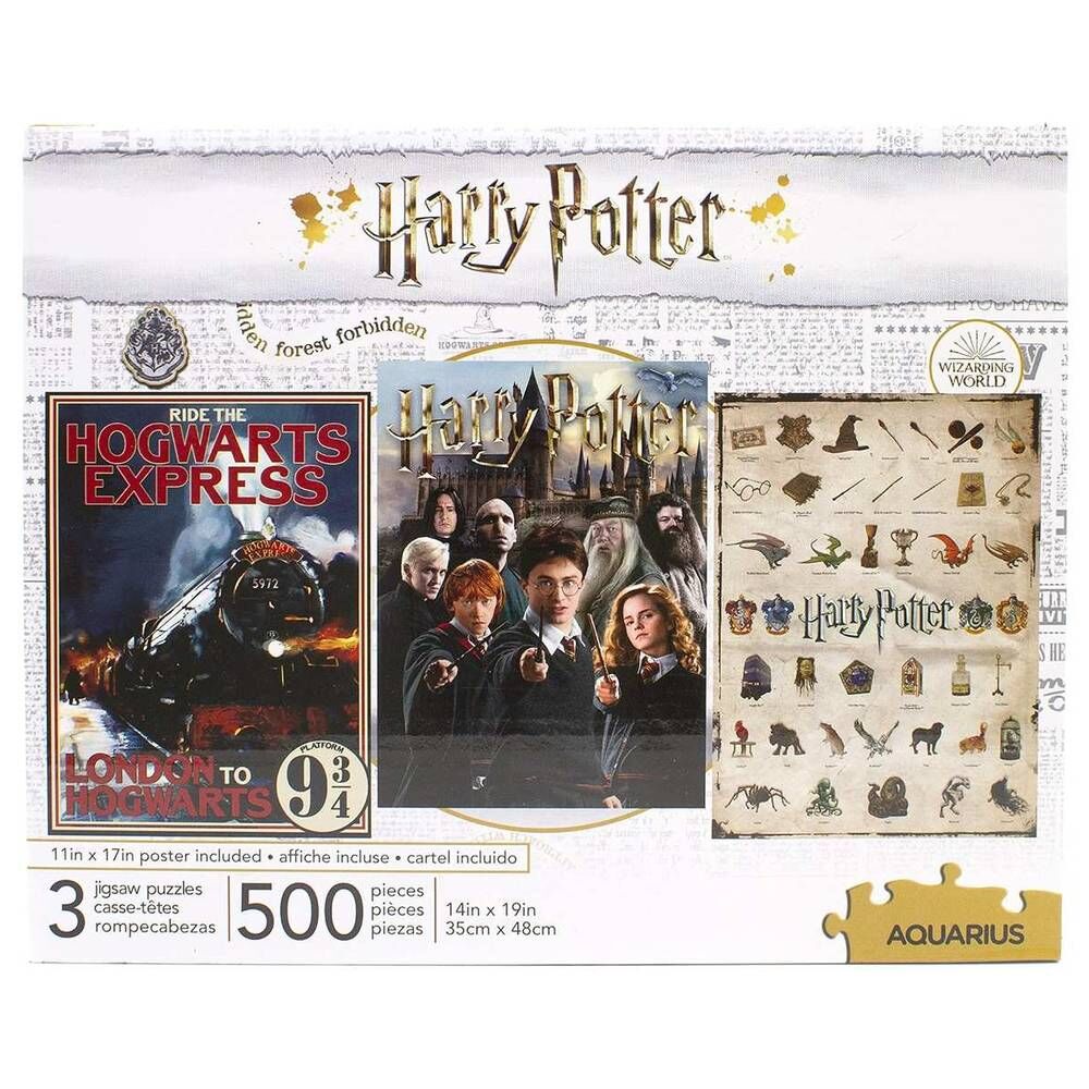 Set 3 Harry Potter Puzzles 500 pcs