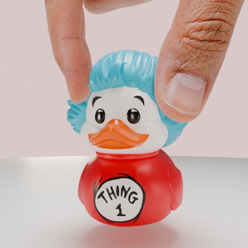 Rubber Duck Figure Thing 1 The Cat 5cm