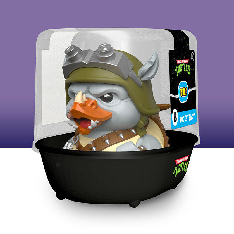 Rocksteady Rubber Duck Figure from Teenage Mutant Ninja Turtles, 9cm