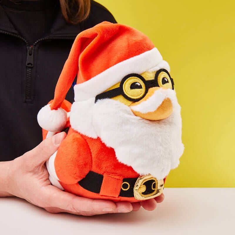 Santa Claus Rubber Duck Plush Toy 23cm