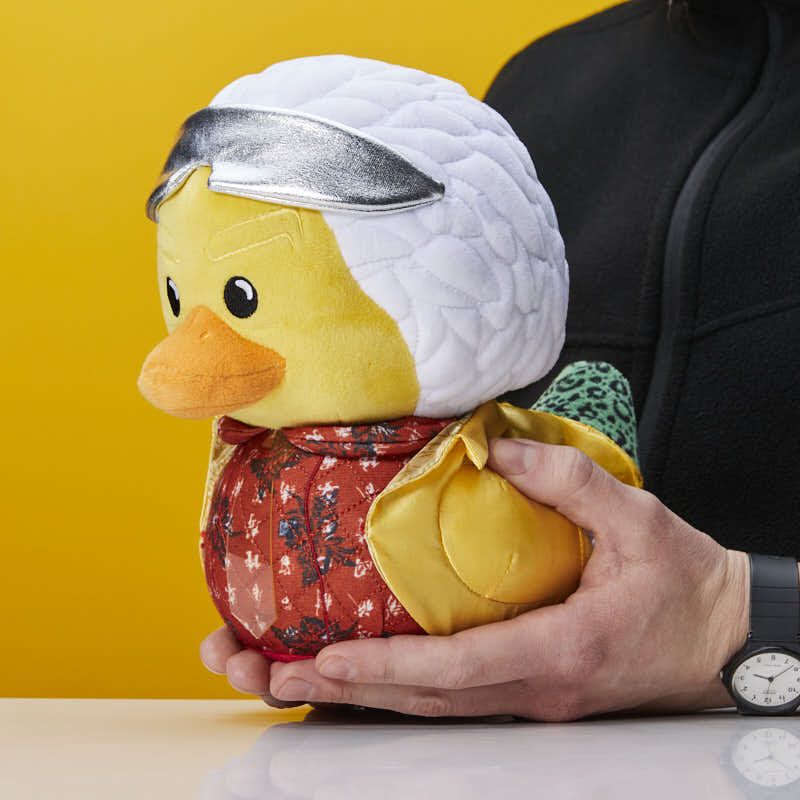 Doc Brown Rubber Duck Plush Toy from Back to the Future, 23cm