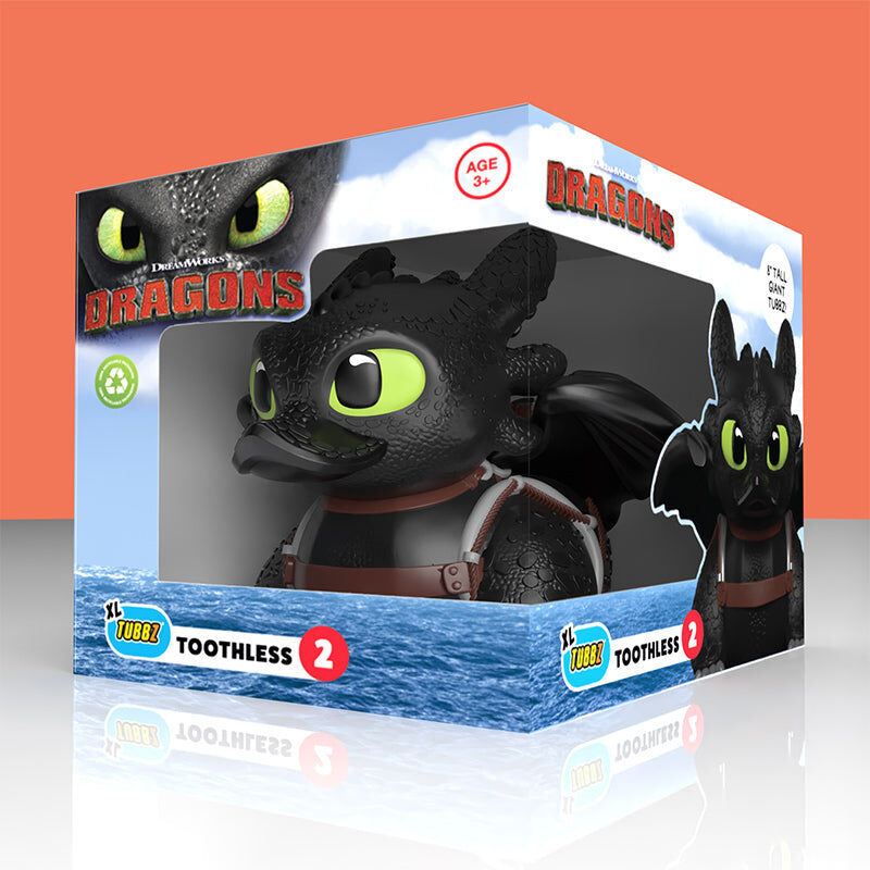 Toothless Rubber Duck Figure from How to Train Your Dragon, 23cm