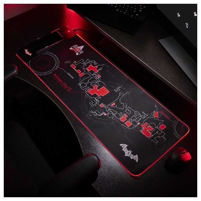 Batman Arkham DC Comics Gaming Mouse Pad with Wireless Charger