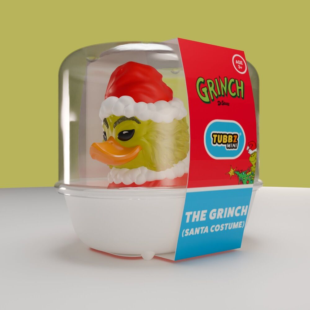 Rubber Duck Figure Santa Outfit The Grinch 5cm