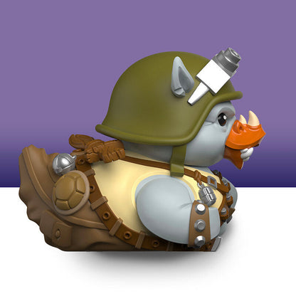 Rocksteady Rubber Duck Figure from Teenage Mutant Ninja Turtles, 9cm