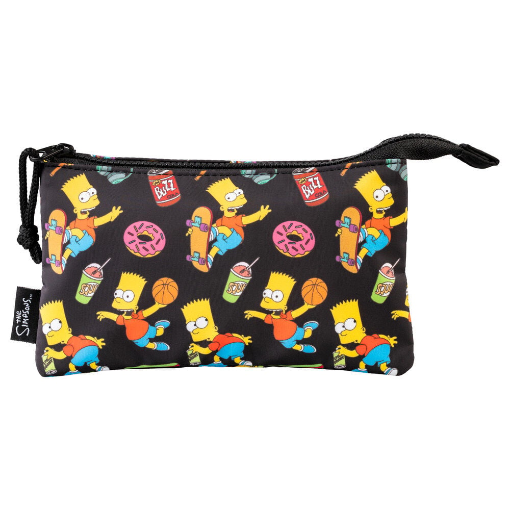 Bart Simpsons Triple Pencil Case