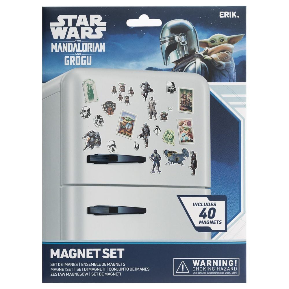 Mandalorian and Grogu Star Wars Die-Cut Magnet Set