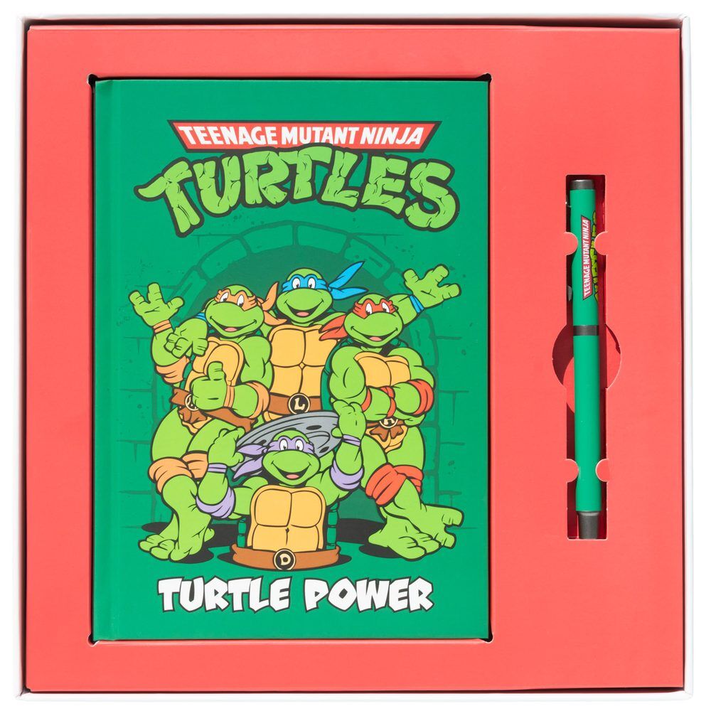 A5 notebook with Ninja Turtle pen