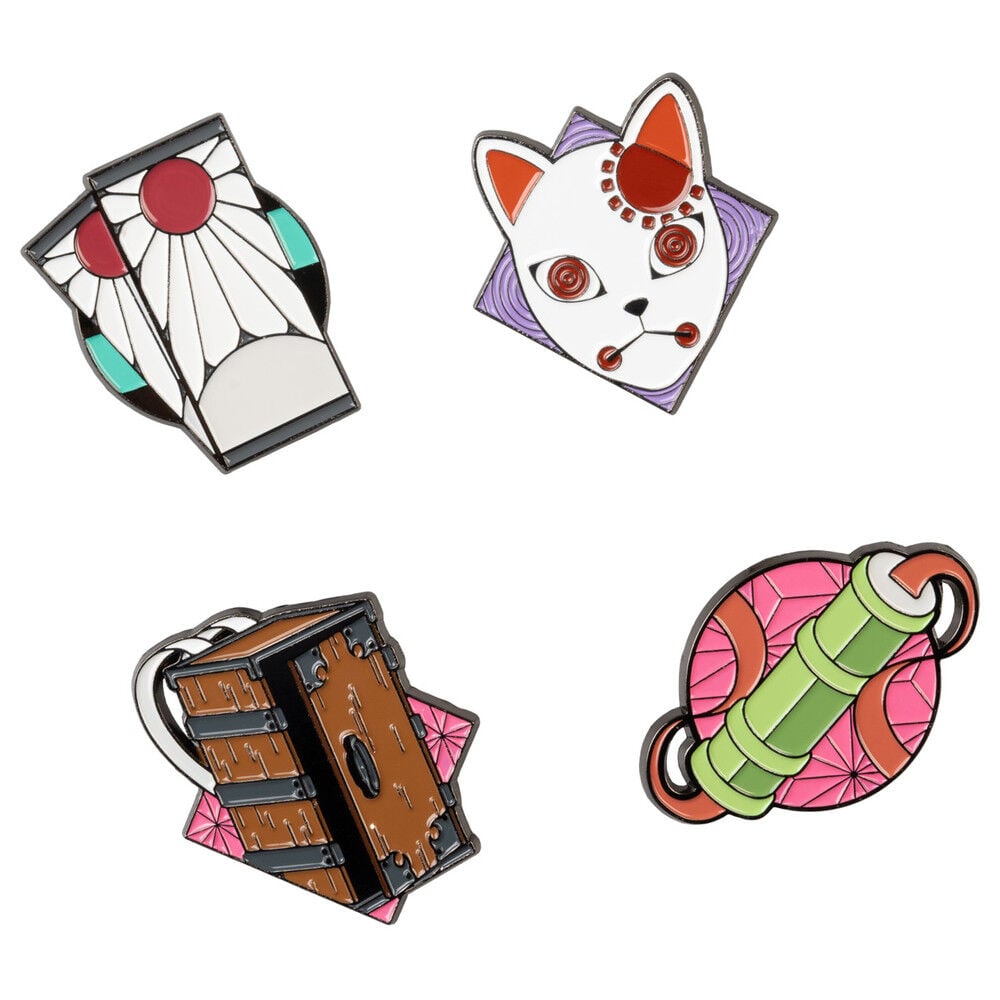 Blister 4 pins Demon Slayer Kimetsu no Yaiba