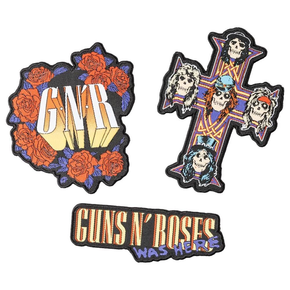 Set of 3 Guns N Roses patches