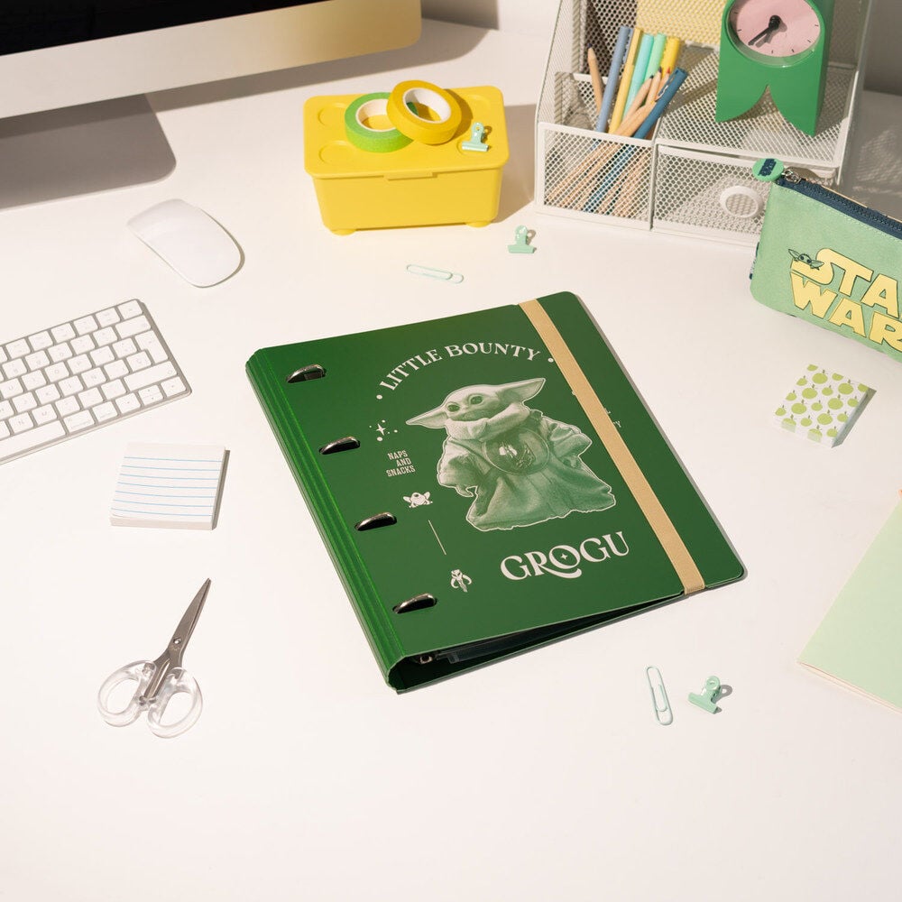Grogu Mandalorian Star Wars 4-ring binder