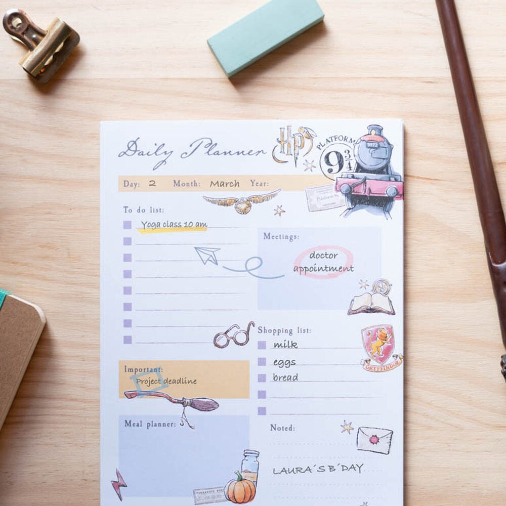 Harry Potter A5 Daily Planner Pad