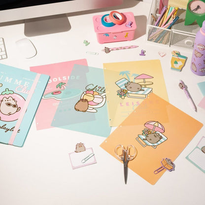 Pusheen 4-ring binder