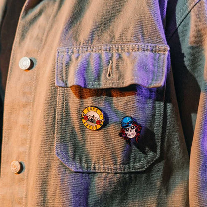 Blister pack of 4 Guns N Roses pins