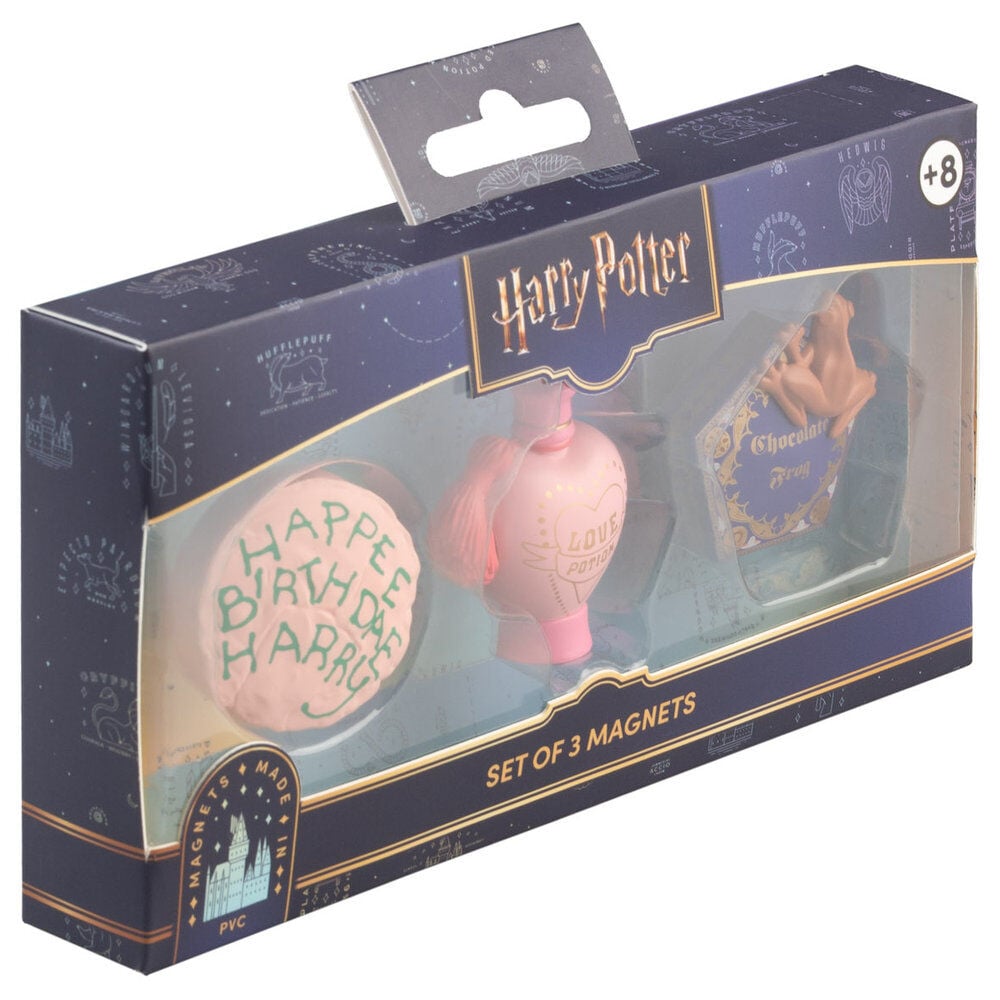 Blister pack of 3 Harry Potter magnets