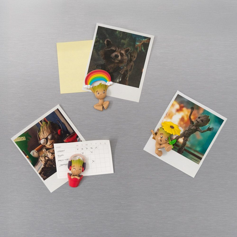 Blister pack of 3 Groot Marvel magnets