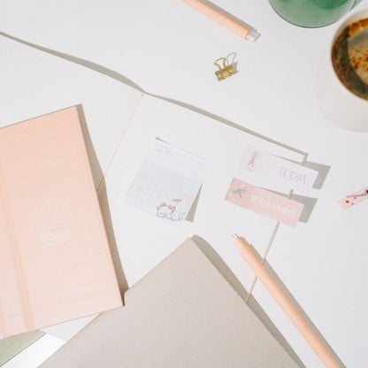 Weekly planner with sticky notes Marie The Aristocats Disney