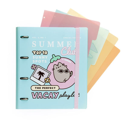 Pusheen 4-ring binder