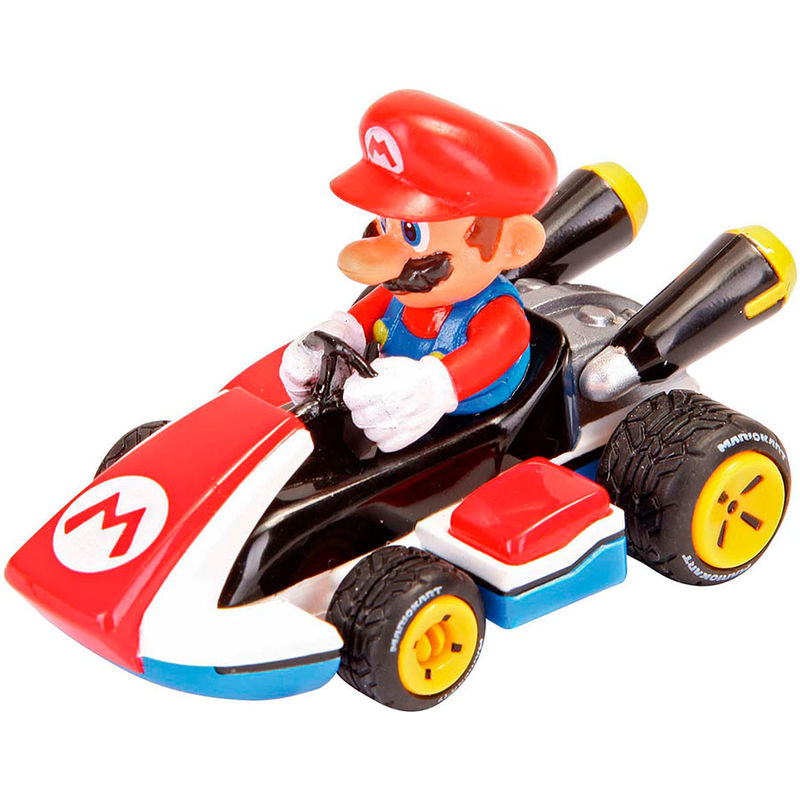 Lot de 3 voitures Mario Kart 8 à tirer (Mario Luigi et Yoshi)