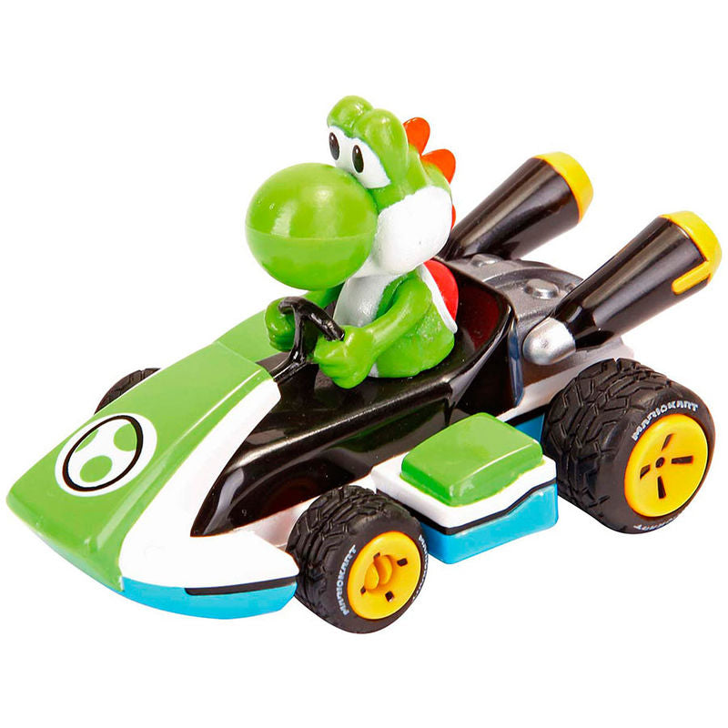 Lot de 3 voitures Mario Kart 8 à tirer (Mario Luigi et Yoshi)