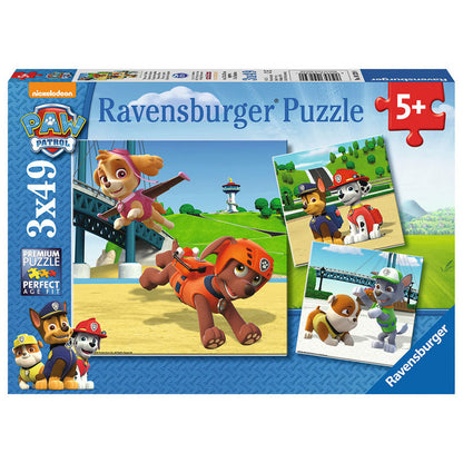 paw patrol puzzles 3x49pcs