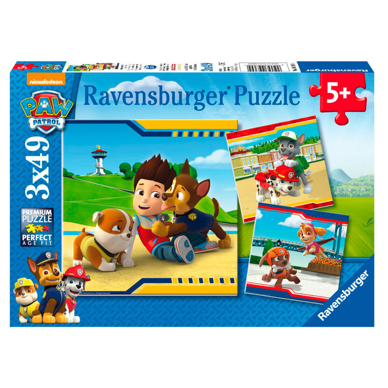 paw patrol puzzle 3x49pcs