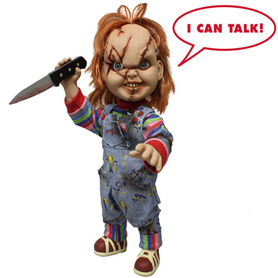 Action figure parlante di Chucky la bambola assassina 38 cm