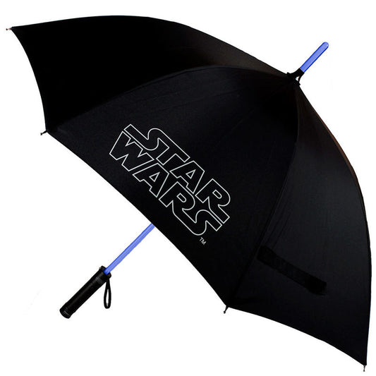 star wars 53cm manual umbrella with lightsaber effect