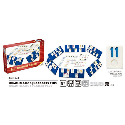 Rummiclasic Jogo para 6 Jogadores Plus